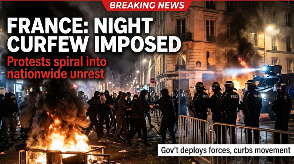 France Imposes Curfews in Paris and Other Cities After Rioting